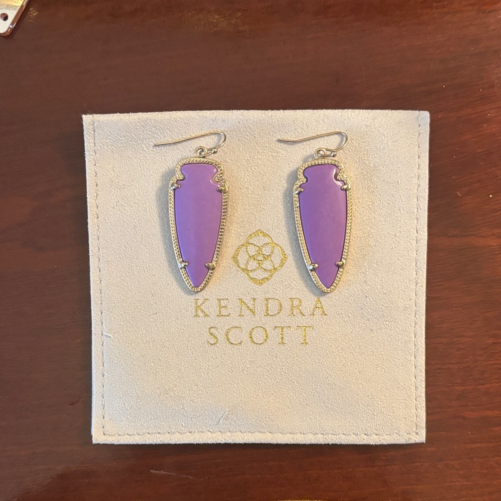Kendra Scott Lavender Statement Earrings